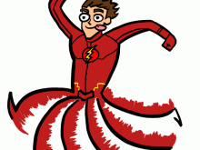 220x165 The Flash Clipart Justice League Heroes The Flash Kid Flash Clip