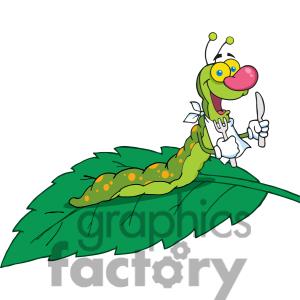300x300 Caterpillar Leaf Clip Art