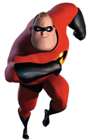 306x479 Mr. Incredible Ready To Charge Transparent Png