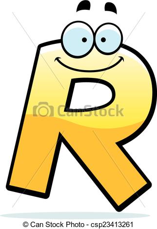322x470 Cartoon Letter R. A Cartoon Illustration Of A Letter R Clip Art