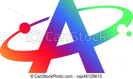 450x267 An Amazing Letter A Symbol Inside Swoosh Circle Vector Clip Art