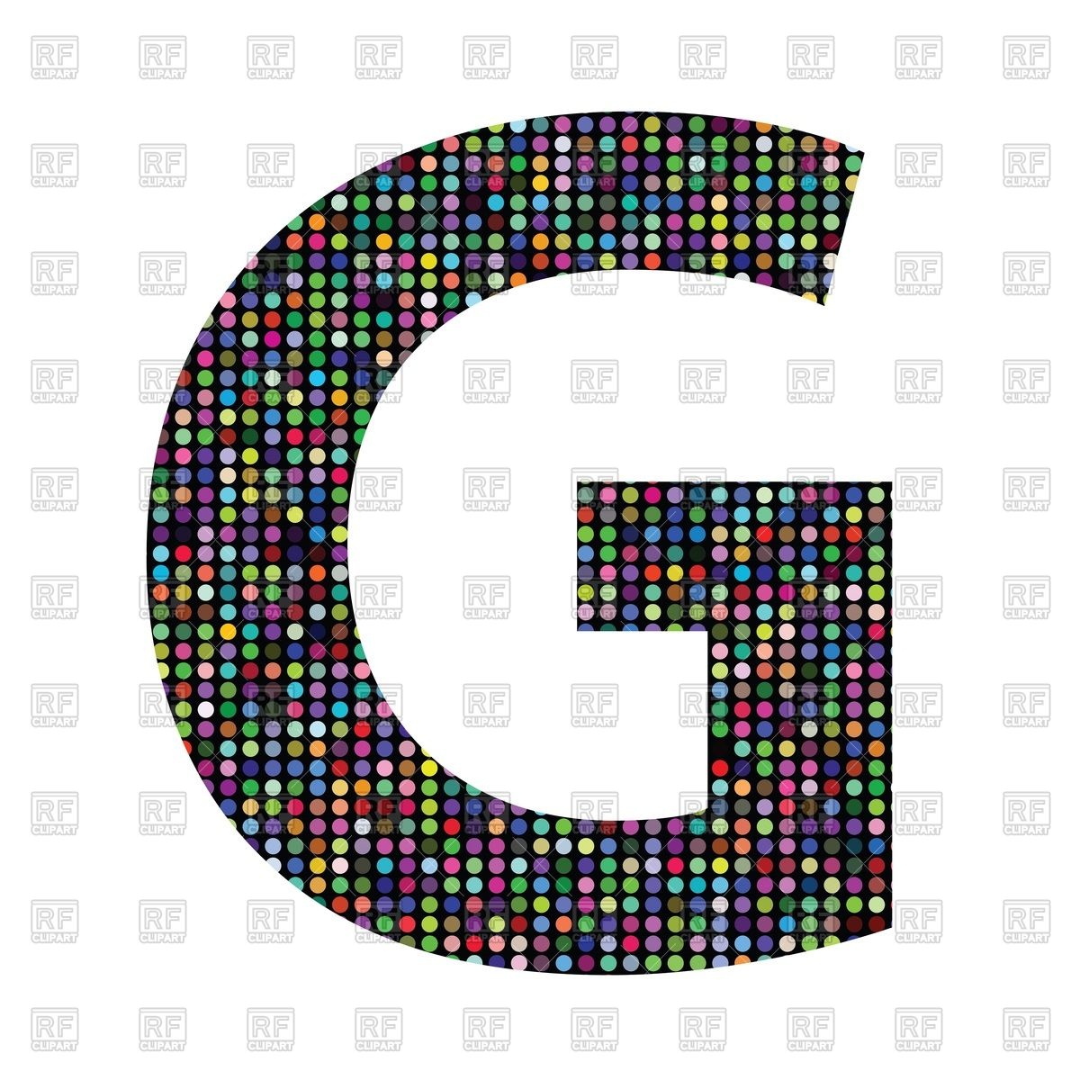 1200x1200 Colorful Letter G Clipart