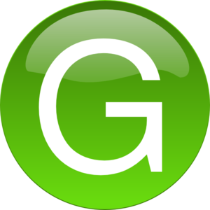 300x300 Green G Clip Art Alphabets G Clip Art