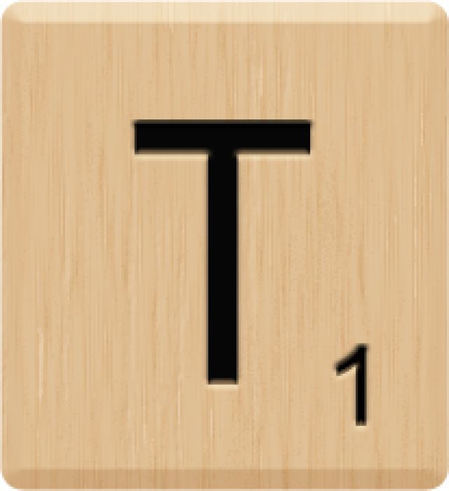 640x699 Scrabble Clipart Letter T
