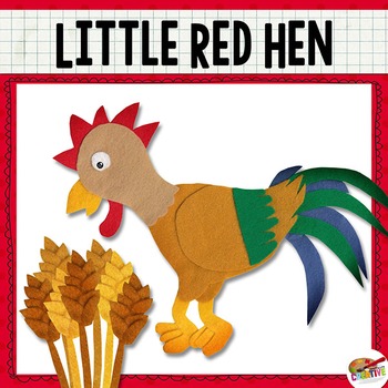 350x350 The Little Red Hen {Felt Story Set} By Keeping Life Creative Tpt