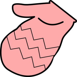 297x300 Pink Mitten Clip Art