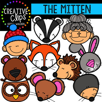 350x350 The Mitten Clipart {Creative Clips Clipart} By Krista Wallden