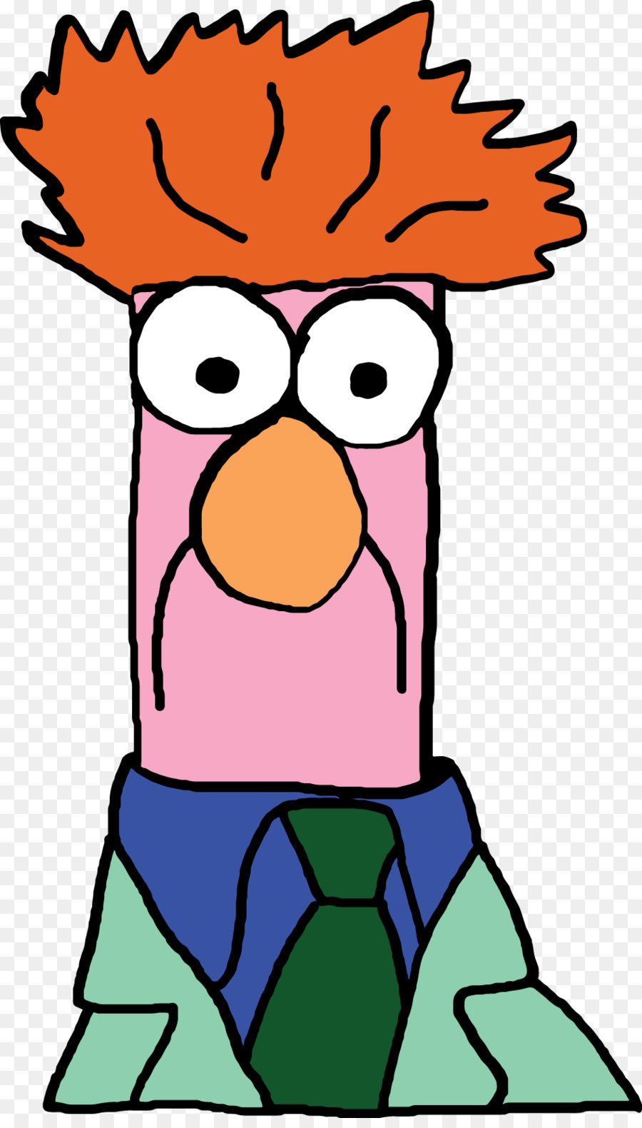 900x1580 Beaker Animal Muppetvision 3d Clip Art