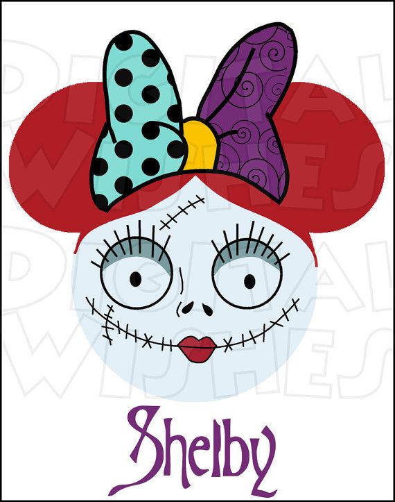 570x723 Sally From Nightmare Before Christmas Mickey Minnie Mouse Head