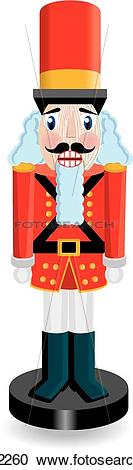 133x470 Red And Green Nutcracker Clipart