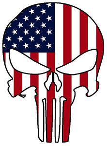 221x300 Punisher Skull Military American Flag