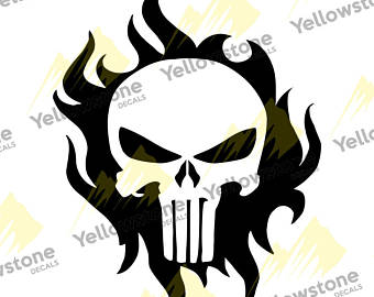 340x270 Punisher Truck Decal Etsy