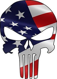 230x320 Shell Punisher Skull Racing Sticker Automotive Stickers