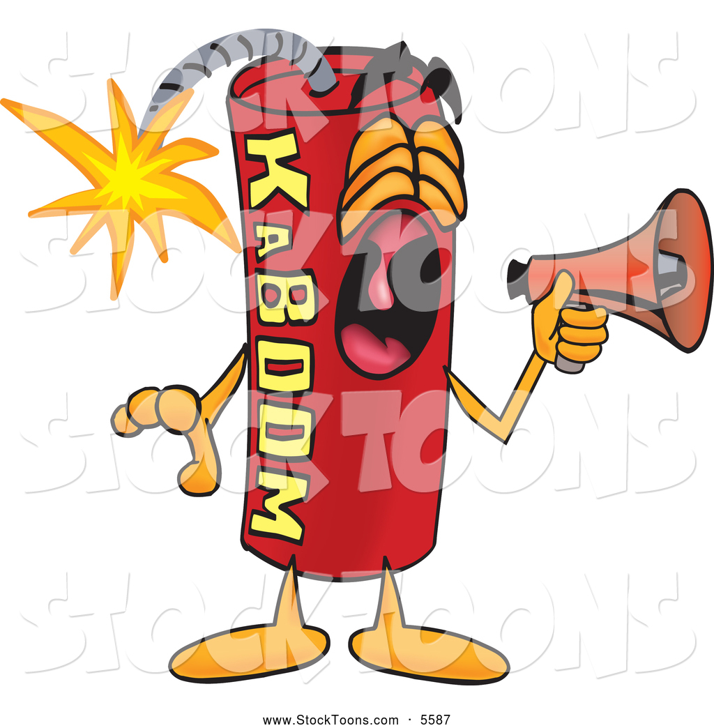 1024x1044 Stock Cartoon Of A Loud Dynamite Mascot Cartoon Character