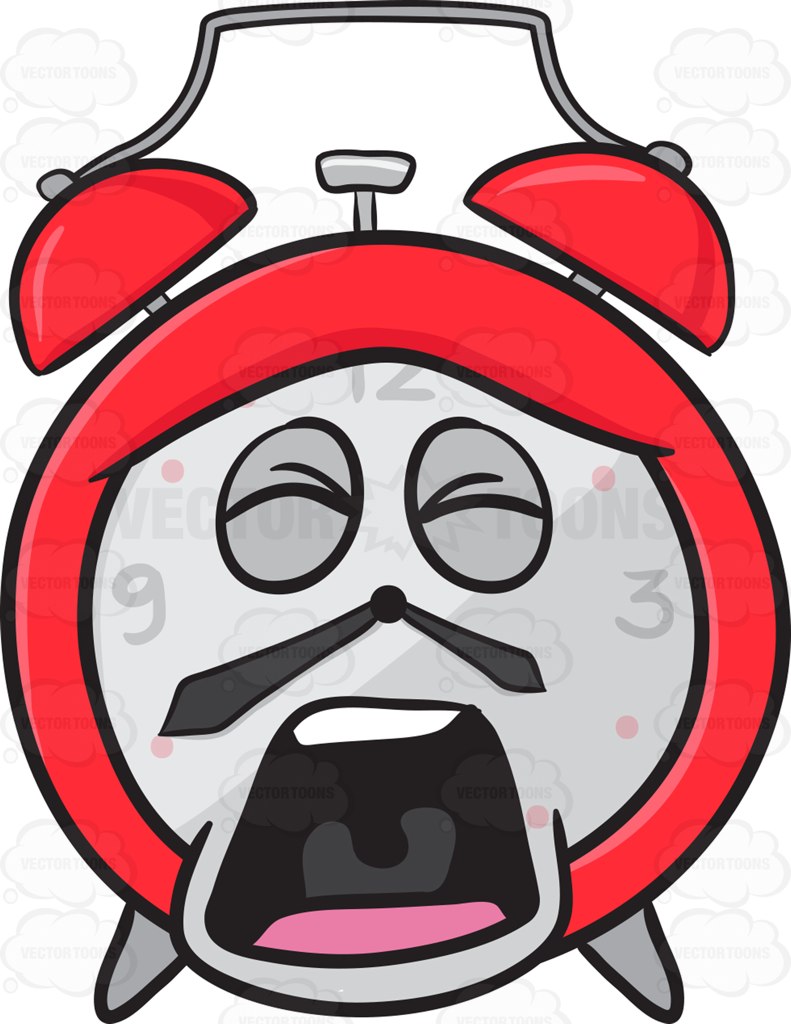 791x1024 Alarm Clock Screaming Out Loud Emoji Cartoon Clipart Vector Toons