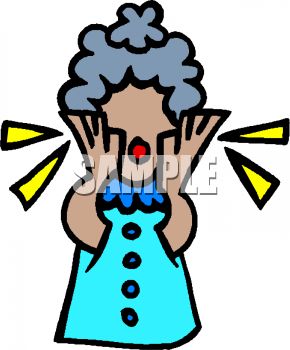 290x350 Alarmed Old Woman Screaming For Help