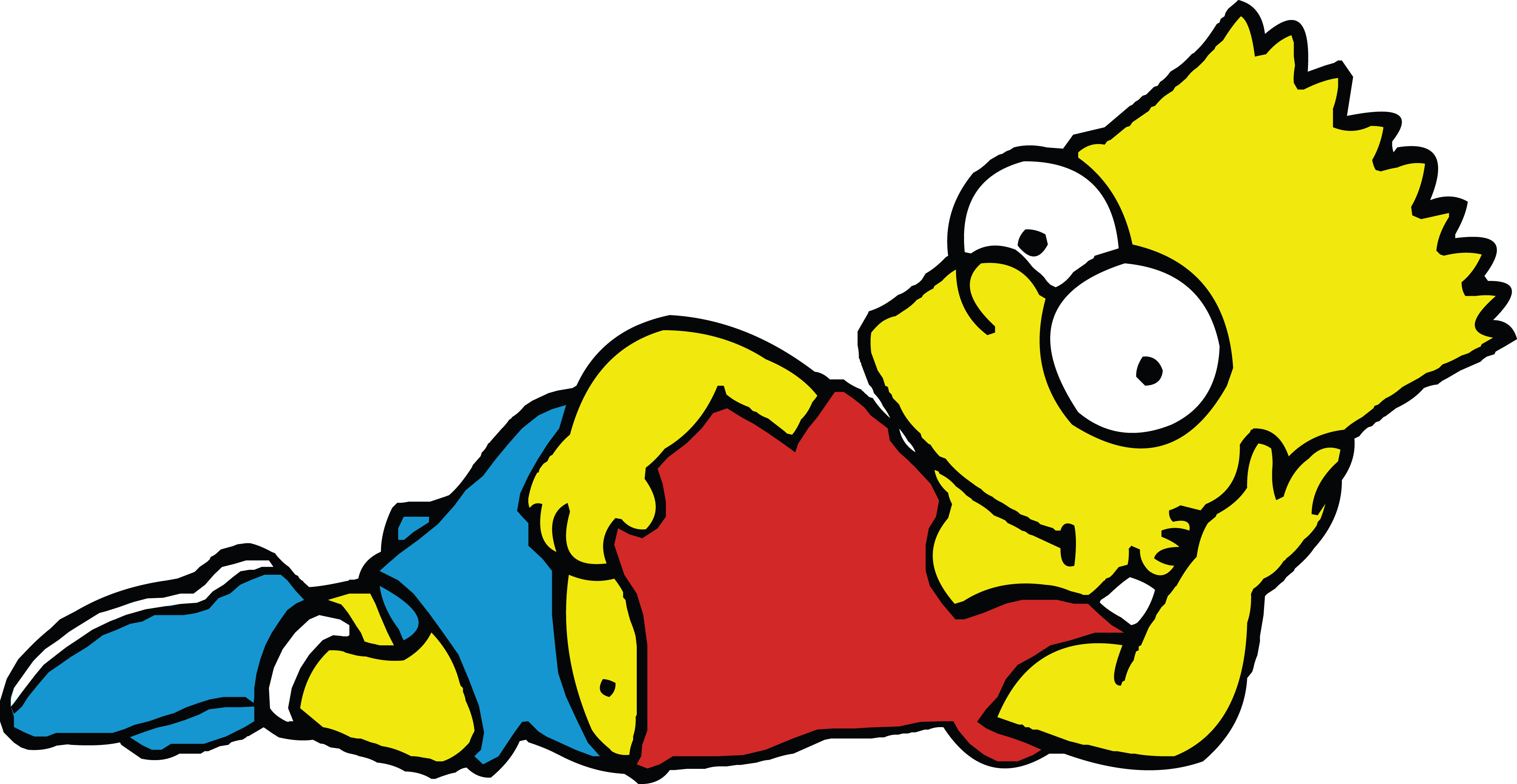 4000x2068 Free Clipart Of Bart Simpson