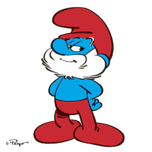 300x300 Papa Smurf Clip Art