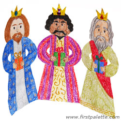 250x250 Paper Three Kings Chain Craft Kids' Crafts