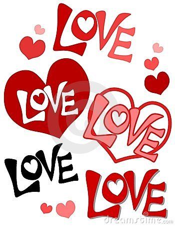 The Word Love Clipart