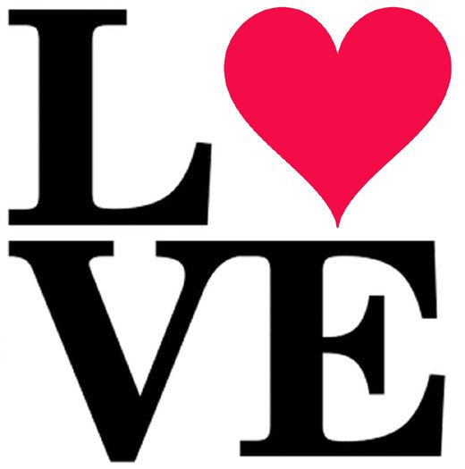 520x525 Love Stencil, Heart, Word Stencil, Art, Wall, Painting