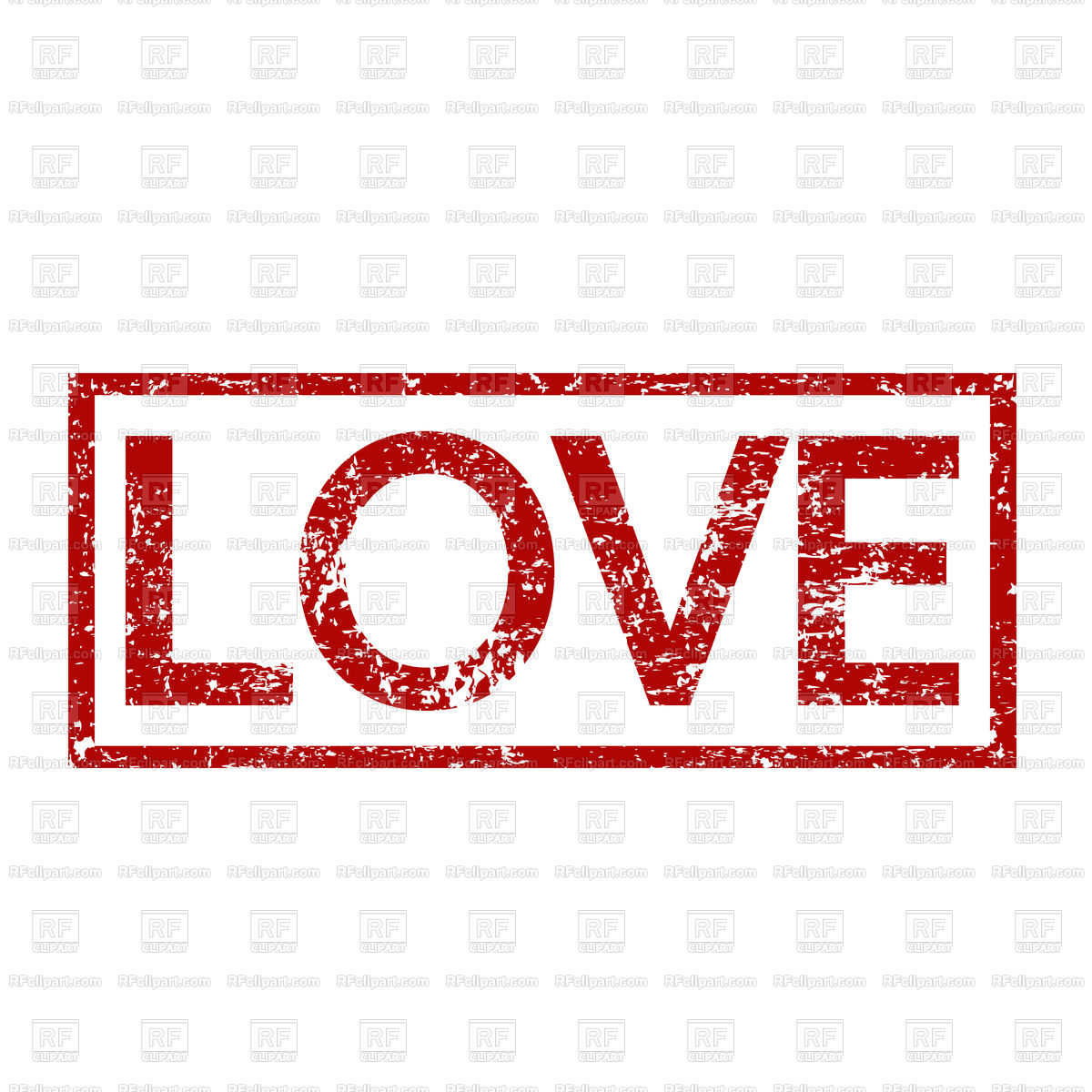 1200x1200 Love Stamp Word Royalty Free Vector Clip Art Image
