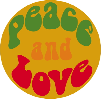 340x331 Peace And Love Button Clip Art