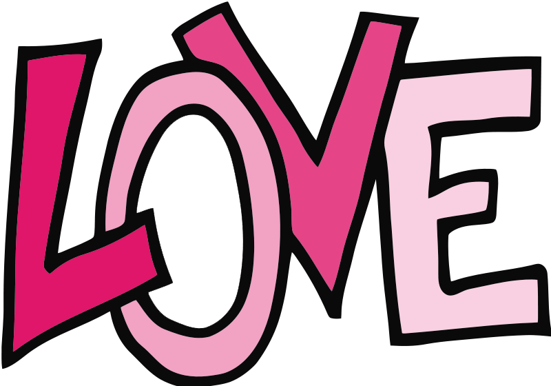 800x560 The Word Love Clipart Clipart Panda