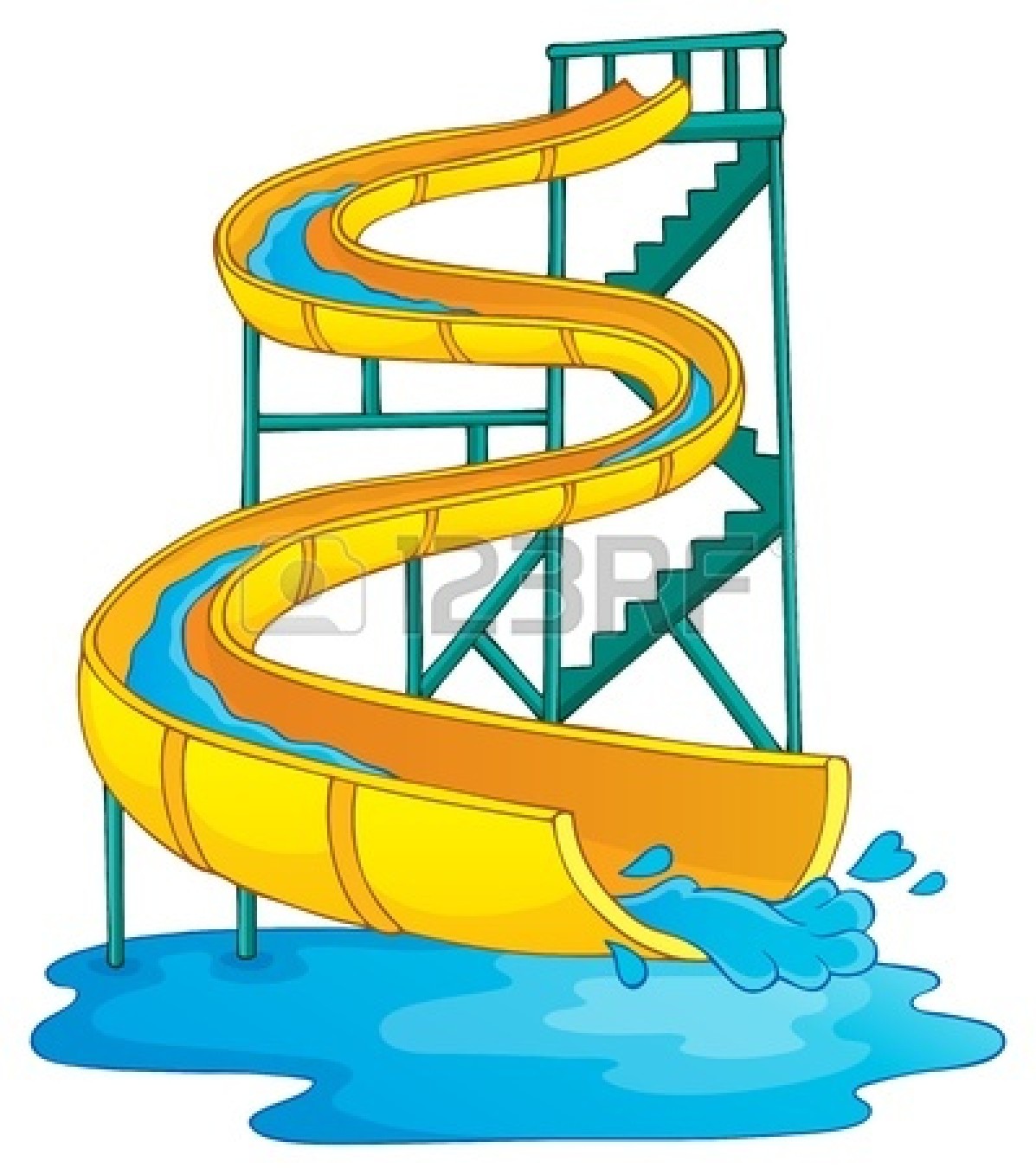 1197x1350 Inflatable Water Slide Clipart Clipart Panda