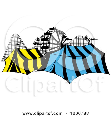 450x470 Royalty Free (Rf) Clipart Of Theme Parks, Illustrations, Vector
