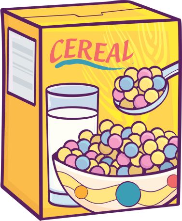 377x456 Lovely Cereal Box Clipart
