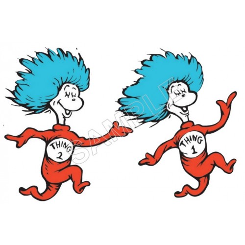 500x500 Thing 1 Thing 2 Clip Art