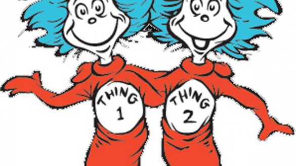 585x329 Weird Thing One And Two Coloring Pages 300625 Sporturka Thing