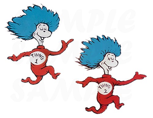 500x386 Baby Shower Cake Toppers Twins Luxury Thing One Thing Two Dr Seuss