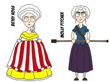 350x263 American Revolution Characters Clip Art Set By Monster Wrangler Mike