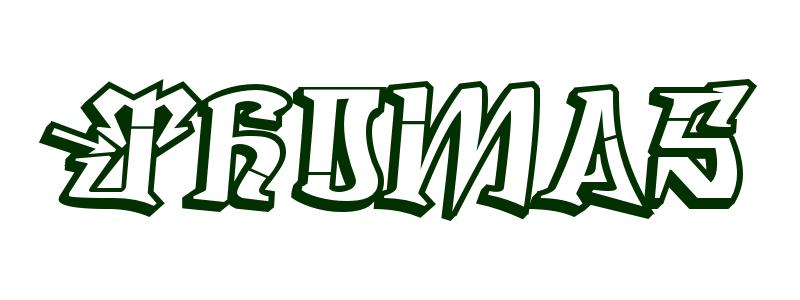 800x300 Coloring Page First Name Thomas