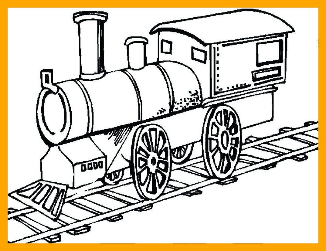 1074x827 Awesome Train Coloring Pages Printable For Style And Train