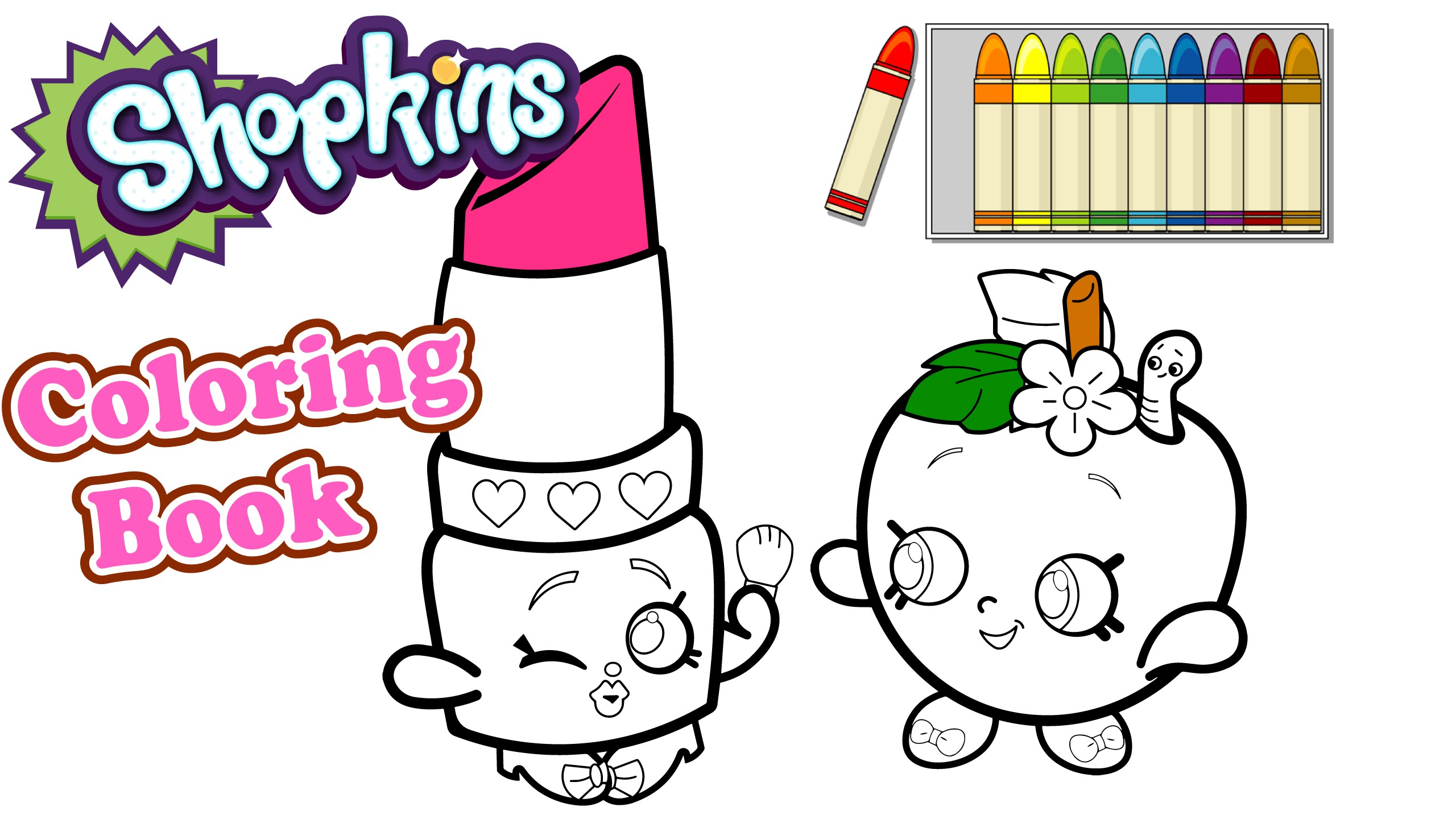 2560x1440 Shopkins Lipstick Coloring Pages  2684329