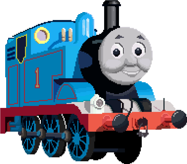 756x664 Thomas The Tank Engine Pixel Art By Gooberplease