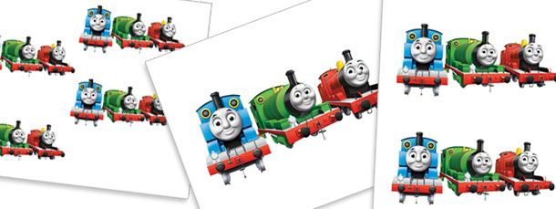 610x229 Thomas The Train And Friends Cut Outs