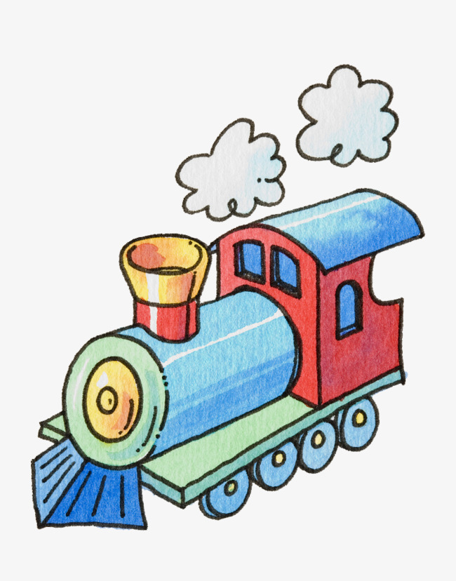 650x828 Cartoon Illustrations Of Old Steam Train, Cartoon Illustrations