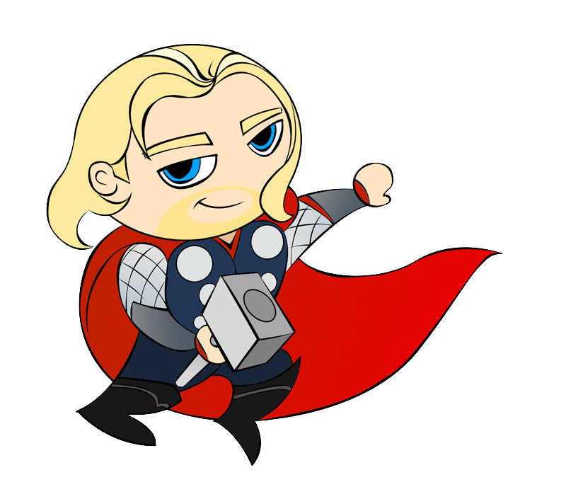 800x681 Mini Thor Cartoon Clipart