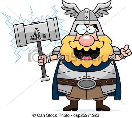 450x403 Cartoon Thor Idea. A Cartoon Illustration Of Thor