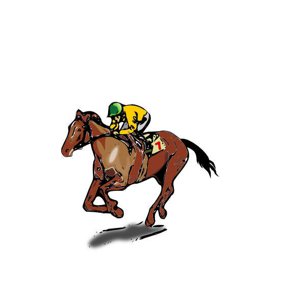 600x592 Horse Racing Race Horse Clipart Image