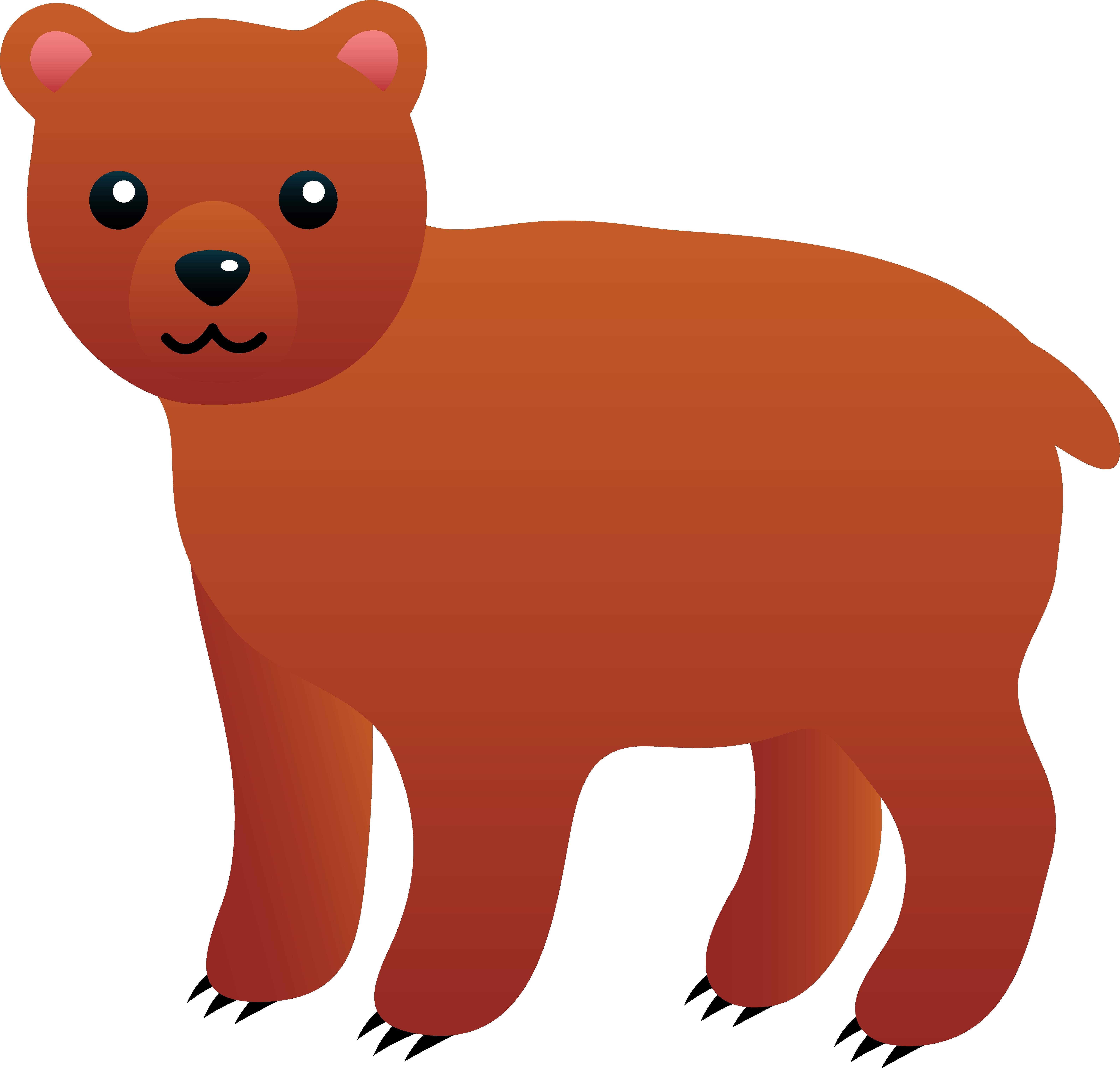 6342x6048 Brown Bears Clipart