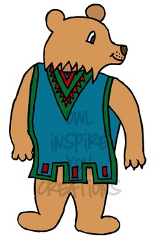 227x350 House For Three Bears Clipart
