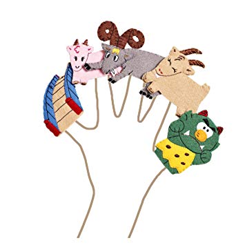 355x355 Three Billy Goats Gruff Finger Puppet Set Amazon.co.uk Toys Amp Games