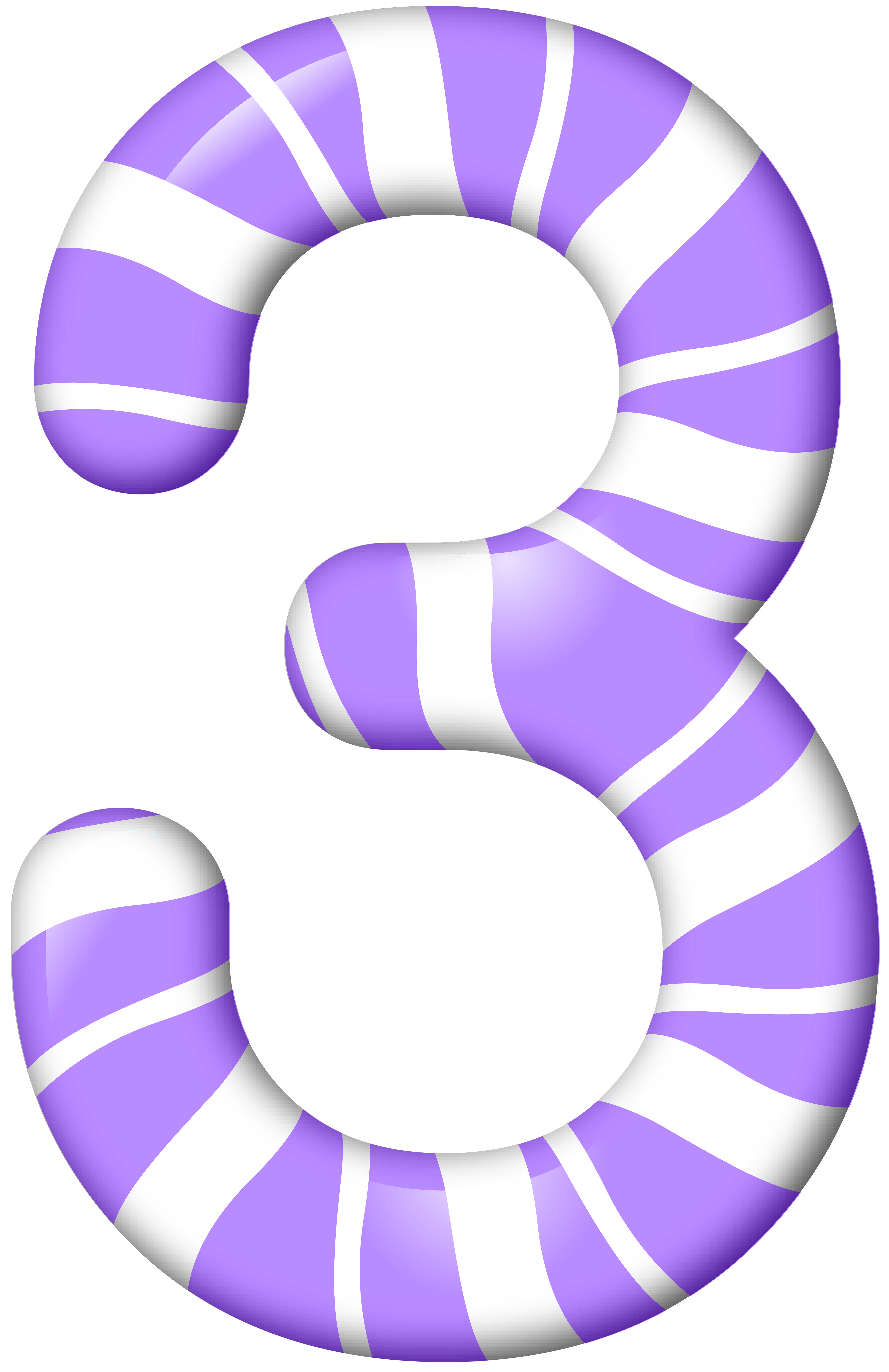 5181x8000 Number Three Candy Style Png Clip Art Imageu200b Gallery