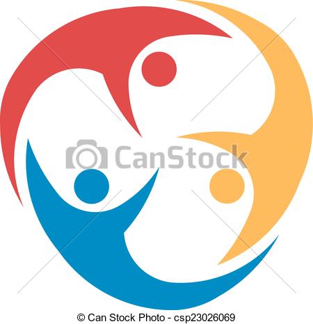 450x466 Three People Flying Around Circle.concept Group Of People Clip