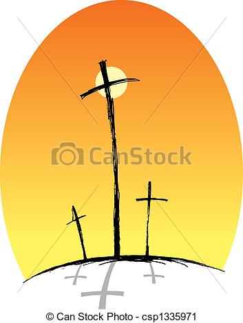353x470 Crosses (Three) Clipart